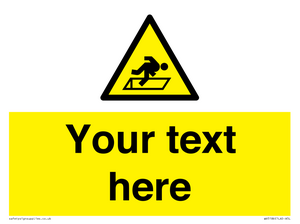 Custom Warning Hatch Sign